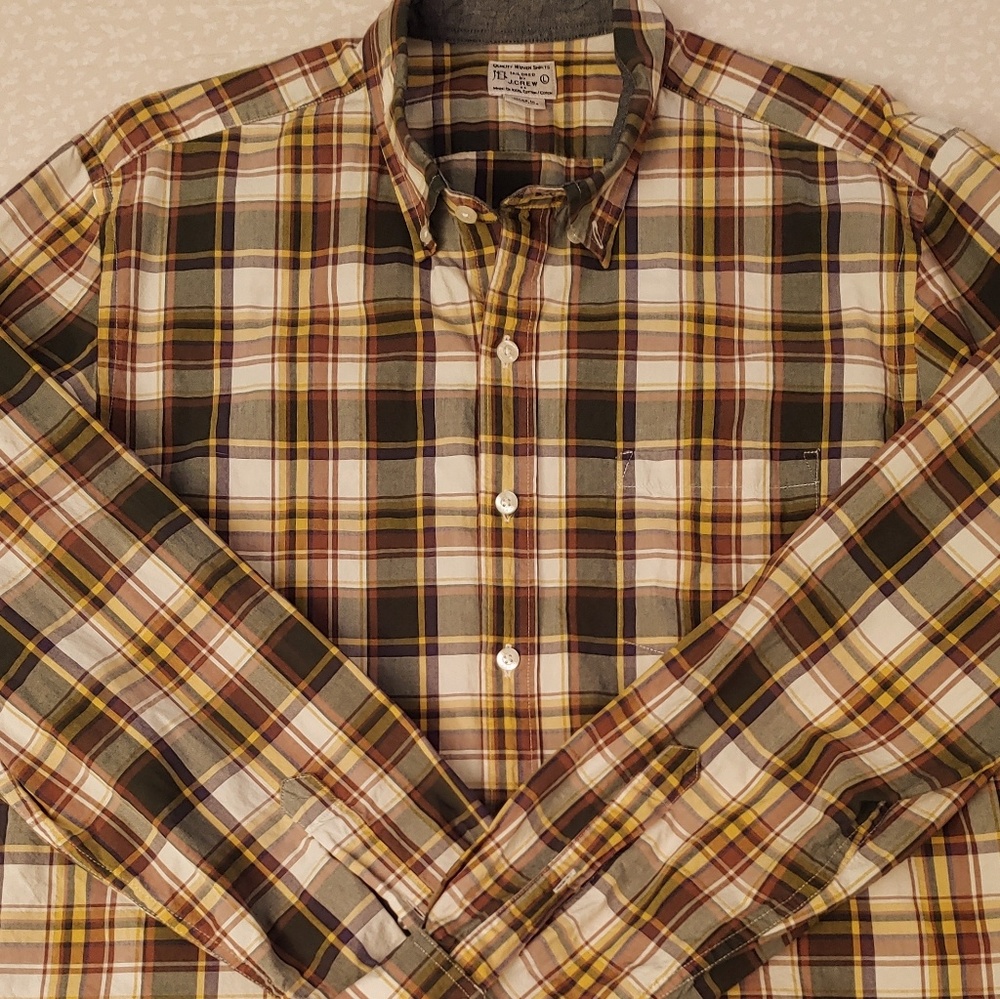 J. Crew Plaid Button Down Shirt